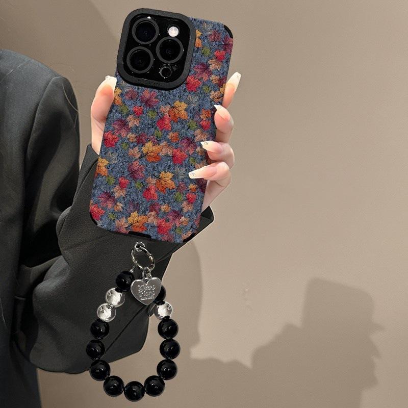 

Красивый кленовый лист для IPhone17 Простой чехол для мобильного телефона 16PRO/15 для Apple 14promax Новая модель 13 For Apple 6