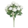 DIY Artificial Rose Bouquet 10 Heads Artificial Camellia Peony Flowers  Home Decor