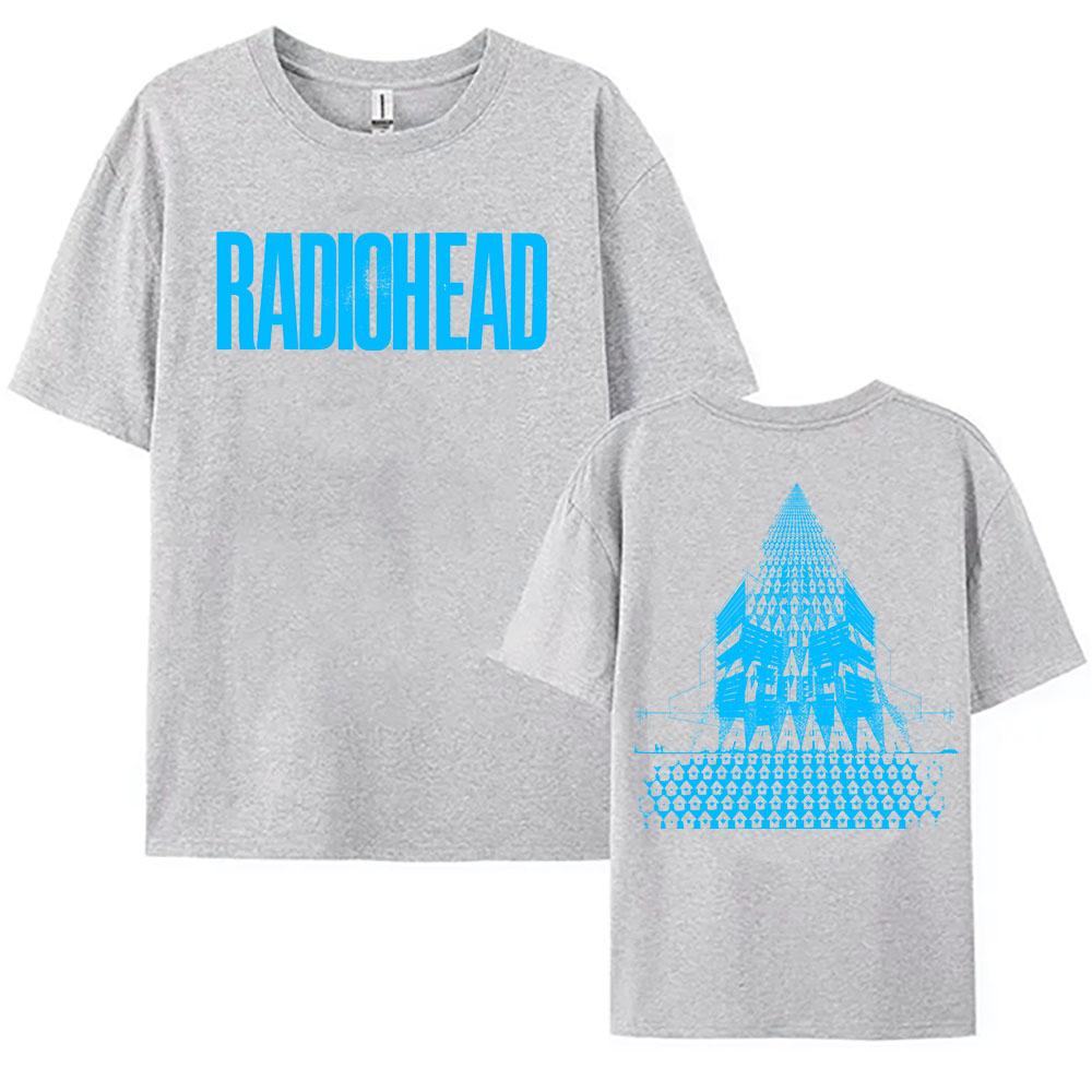Rock Band Radiohead Tour 2025 Tshirts Cotton Fashion Short Sleeve Female T-shirt Casual O-neck Unisex Streetwear Printing Tees