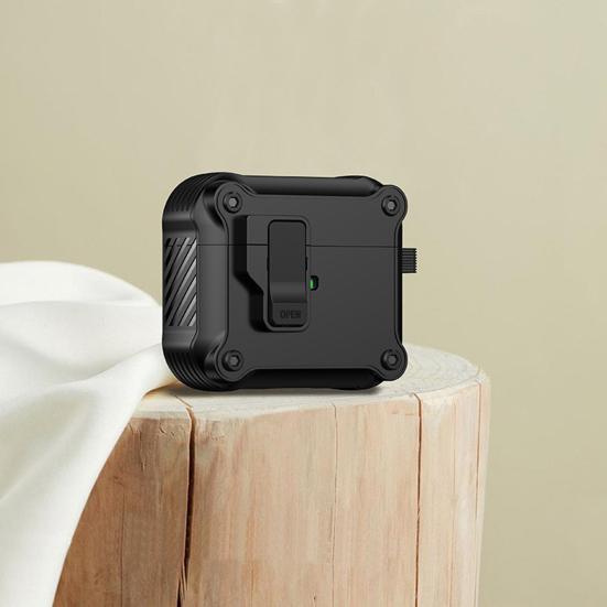 Earphone Protective Case Full Protection with Secure Locks Hanging Buckle Headphone Covers