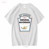 Mayonnaise Halloween  Costume Family Matching Ketchup T Shirt vintage Washed fashion streetwear homme Slightly