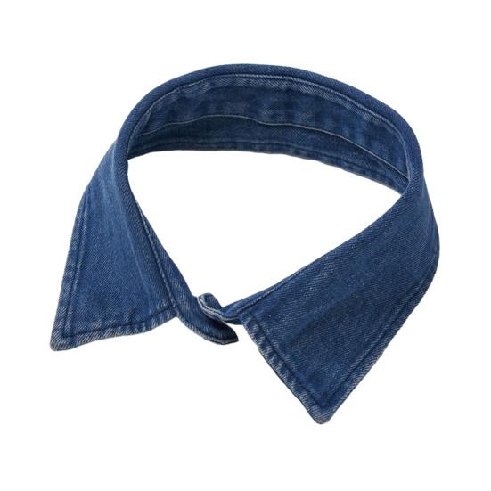Fake Collar Detachable Denim Collar Wrist Cuffs Set Women Lightweight Dress Shirt Fake Collar Clothing Accessory
