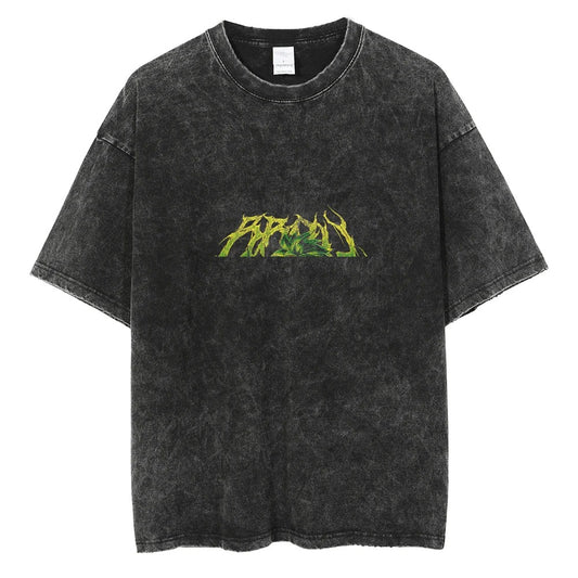 Japanese Anime Berserk Retro Washed T-shirt Men and Women Summer Harajuku Y2K Clothing Fashion Round Neck Short Sleeved Tee