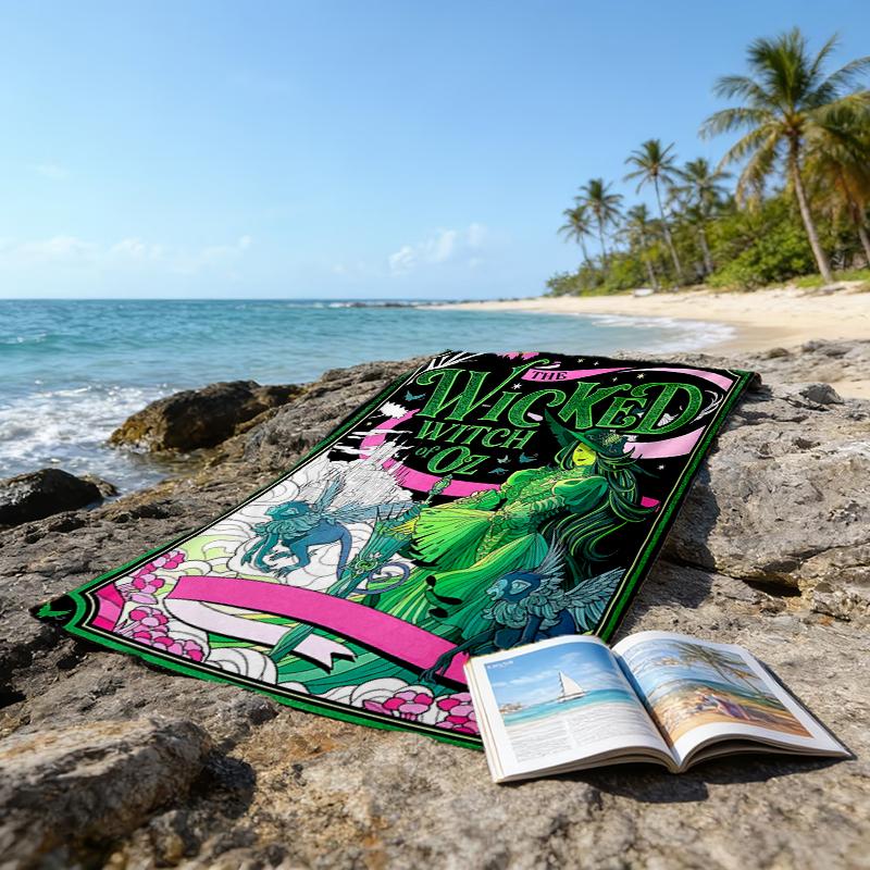 Ultra-Soft Beach Towel with Wicked Theme,Ideal for Pool - Camping, Diving - Perfect Travel Essential, Vibrant Beach Towel.