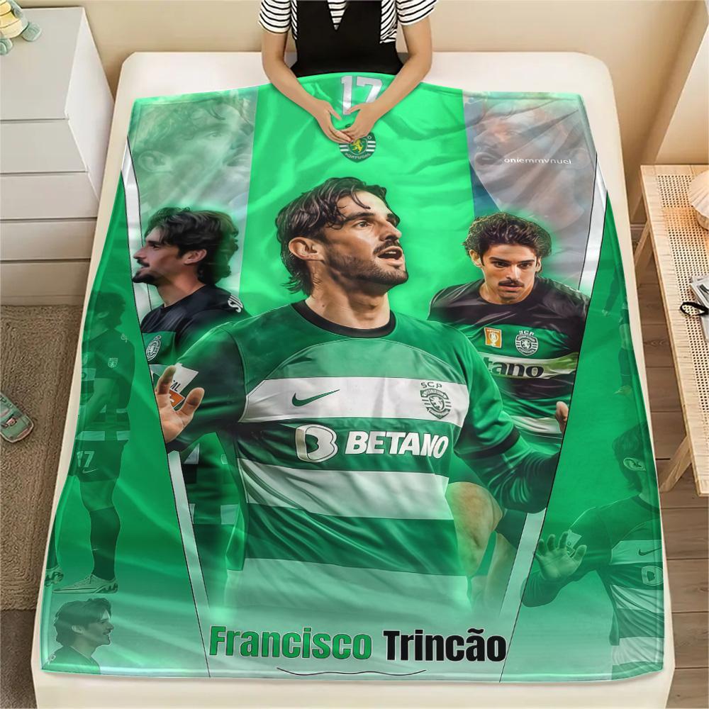 Sporting CP Print FlAannel Blanket, High quality Comfortable for All Seasons, Home Decor, Warmth and Comfort