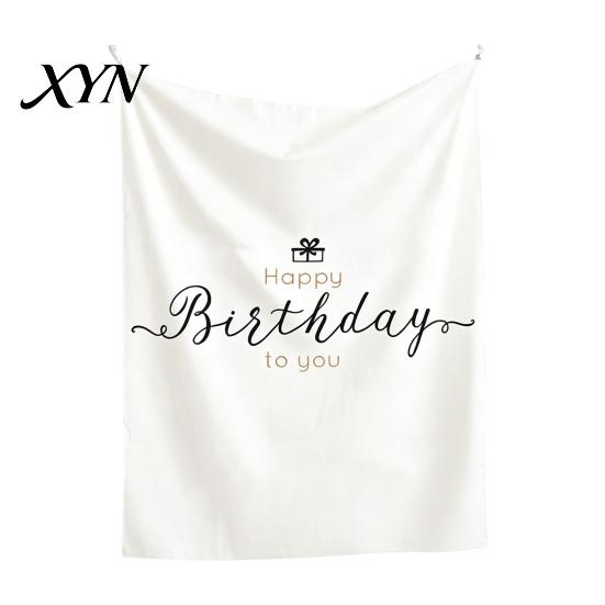 Nature Style Backdrop Baby Birthday Backdrop, Greenery Forest Banner for Boy Girl, Linen-like Polyester Fabric 100 Day Celebration Party Decorations,