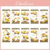 Excavator Engineering Vehicle Notepad For Children School Learning Gifts And