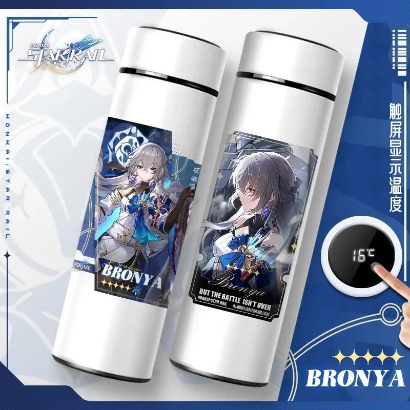 Bottiglie Termiche Honkai Star Rail con Display della Temperatura Tazza Sottovuoto Honkai Impact 3 Acciaio Inossidabile Borraccia Tazza da Caffè Regali Anime