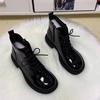Short Boots for Women 2026 British Autumn and Winter New Item  Tied Mango Head Short Boots with Plush Cotton Boots