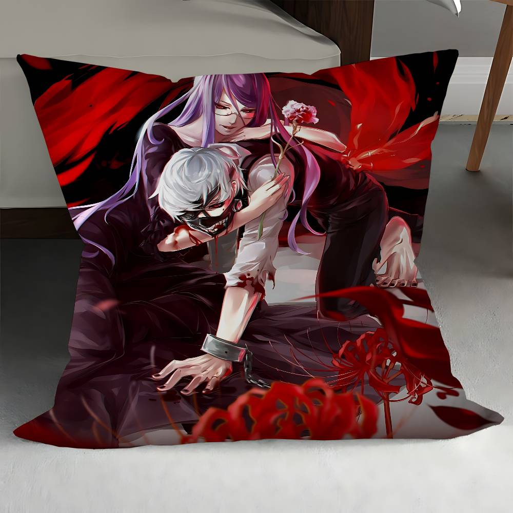 

Т-Токийский Гуль Наволочка Подушка Автомобильная Накидка Чехол Для Дивана Автомобиля Рождественский Подарок 40x40см 45x45см 12x12Inch