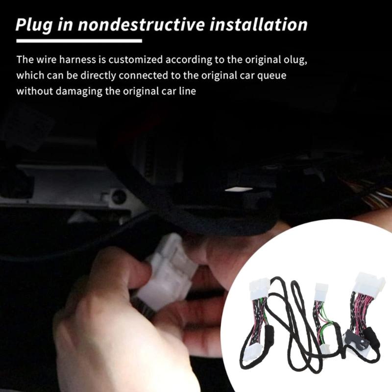 Car Speaker Cable Durable Compatible for Model 3 2022 Audios Activation Wire Upgrade Harness 8 to 14 Line Auto Accessory