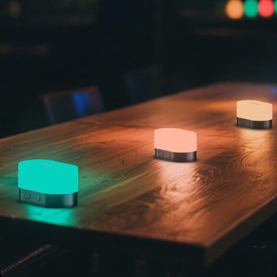 Magnetic Atmosphere Light Rechargeable Color Changing Lamp with Type-C Detachable Decorative Light for Desk And Outdoor Ambiance