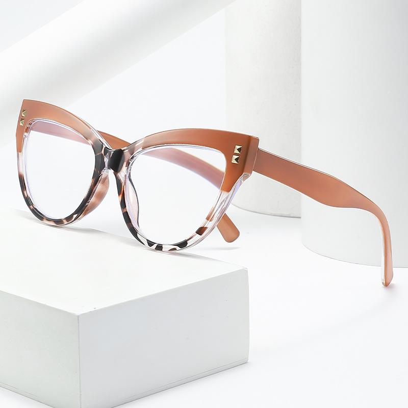 Cat Eye Frame Blue Light Blocking Presbyopia Eyewear Ultra Light Reading Eyewear Luxury Oversized Far Sight Glasses