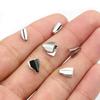 200 Pcs Stainless Steel Edge Binding Tongue Clasps for DIY Necklace & Bracelet Making