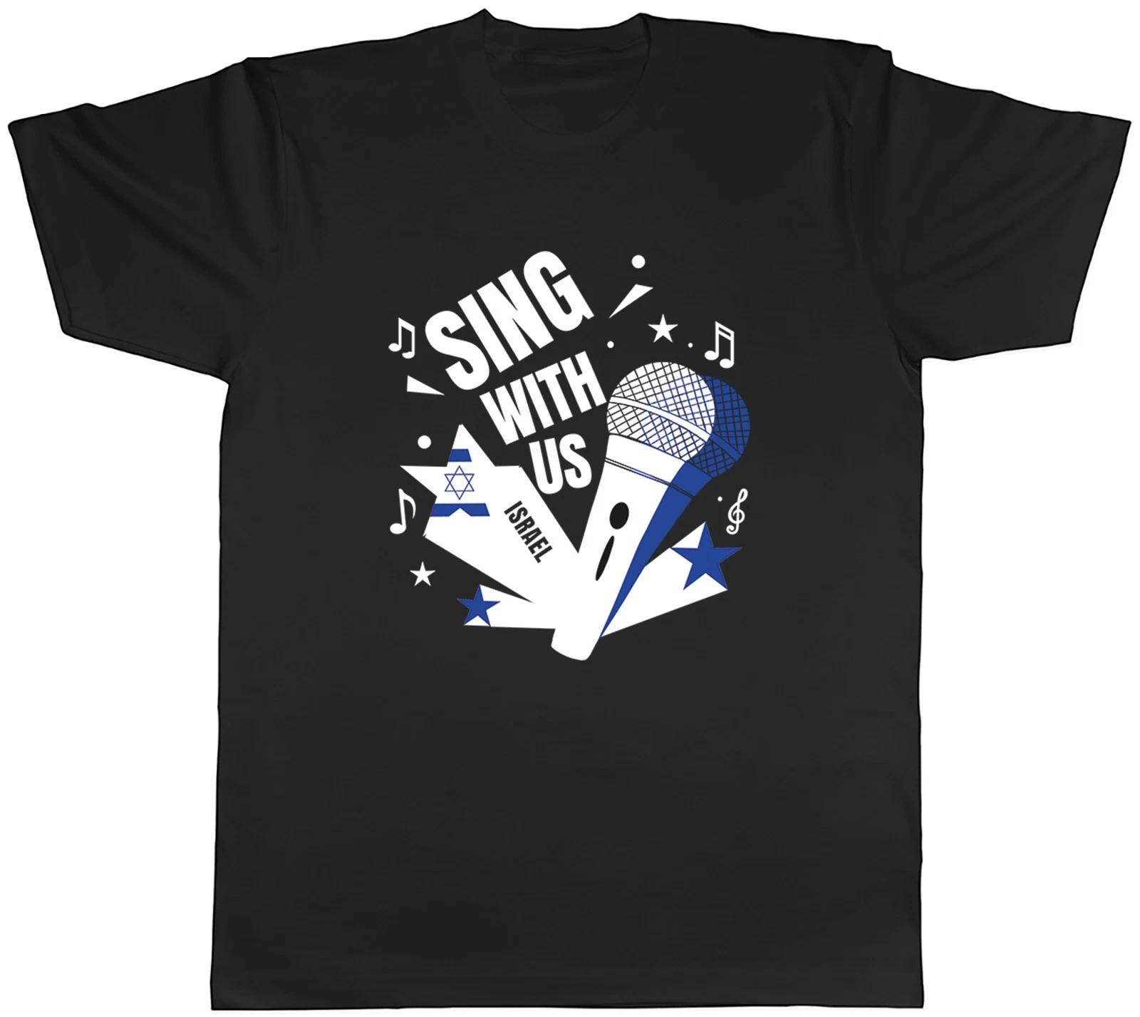 Israel Music Sing with us Note karaoke Mens T-Shirt Tee Gift Top XXL