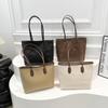 2024 Retro Large Capacity Women's Tote: Stylish Korean-Style, Trendy Autumn/Winter Single Shoulder Commuter Bag
