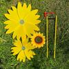 Plusieurs Styles Tournant Tournesol Piquet Debout Pelouse Fleur Moulin à Vent Extérieur Fête Pique-nique Décor