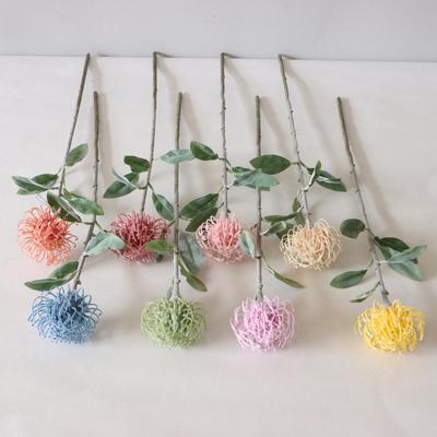 Artificial Flower Bouquet Vivid Colorful Single Head Hydrangea Artificial Flower Wedding Ornament Home Garden Wedding Decors