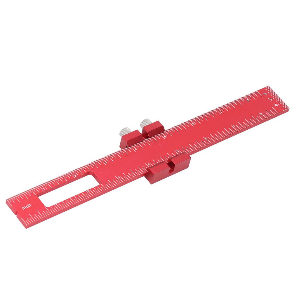 8-calowa Stolarska Linijka Pomiarowa Wielofunkcyjna Ze Stopu Aluminium Przenośna Stolarska Linijka do Rysowania dla Stolarza DIY