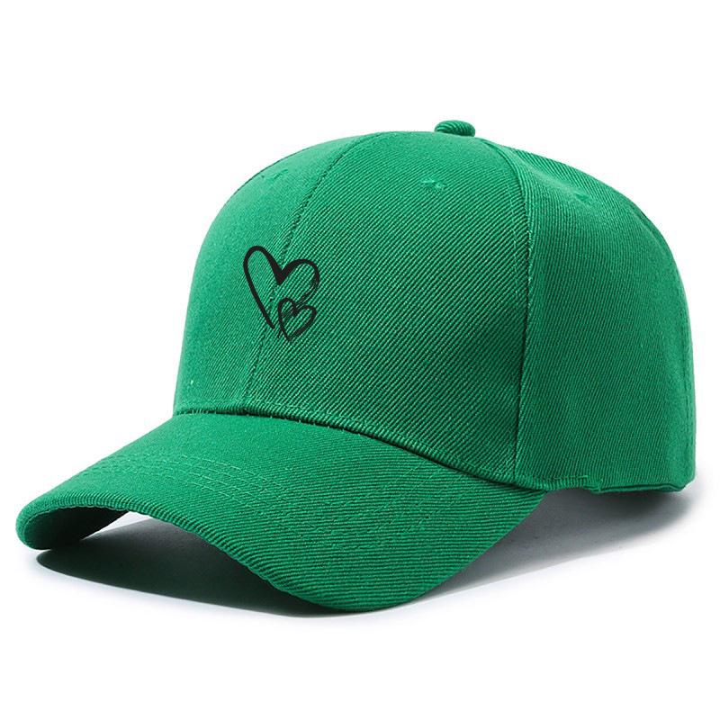 Heart Print Baseball Cap - Men's & Women's Trendy Sun Protection Hat for Outdoor Sports & Casual Wear