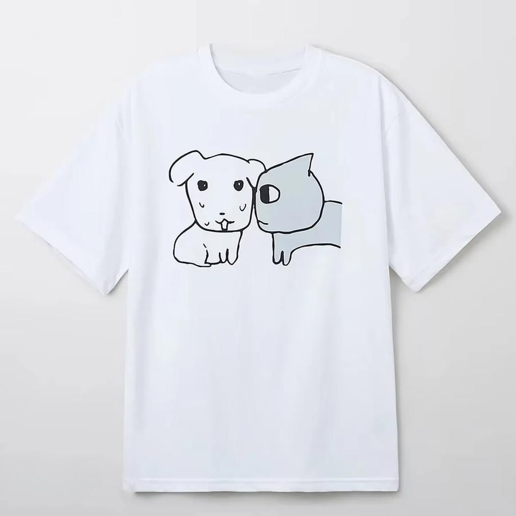 2025 Hot New Arrive Style Funny Cartoon Emoticons Print T-Shirt Tops Men Women Cotton Casual Breathable Fashion Tops Kawaii