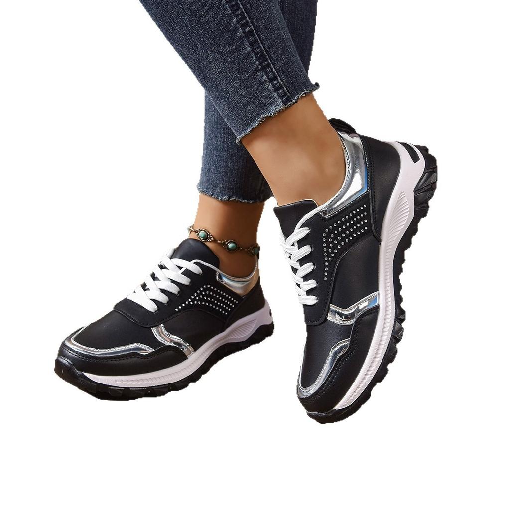 Europejskie i amerykańskie buty sportowe i rekreacyjne dużych rozmiarów letnie nowe buty na platformie casualowe buty sznurowane sportowe