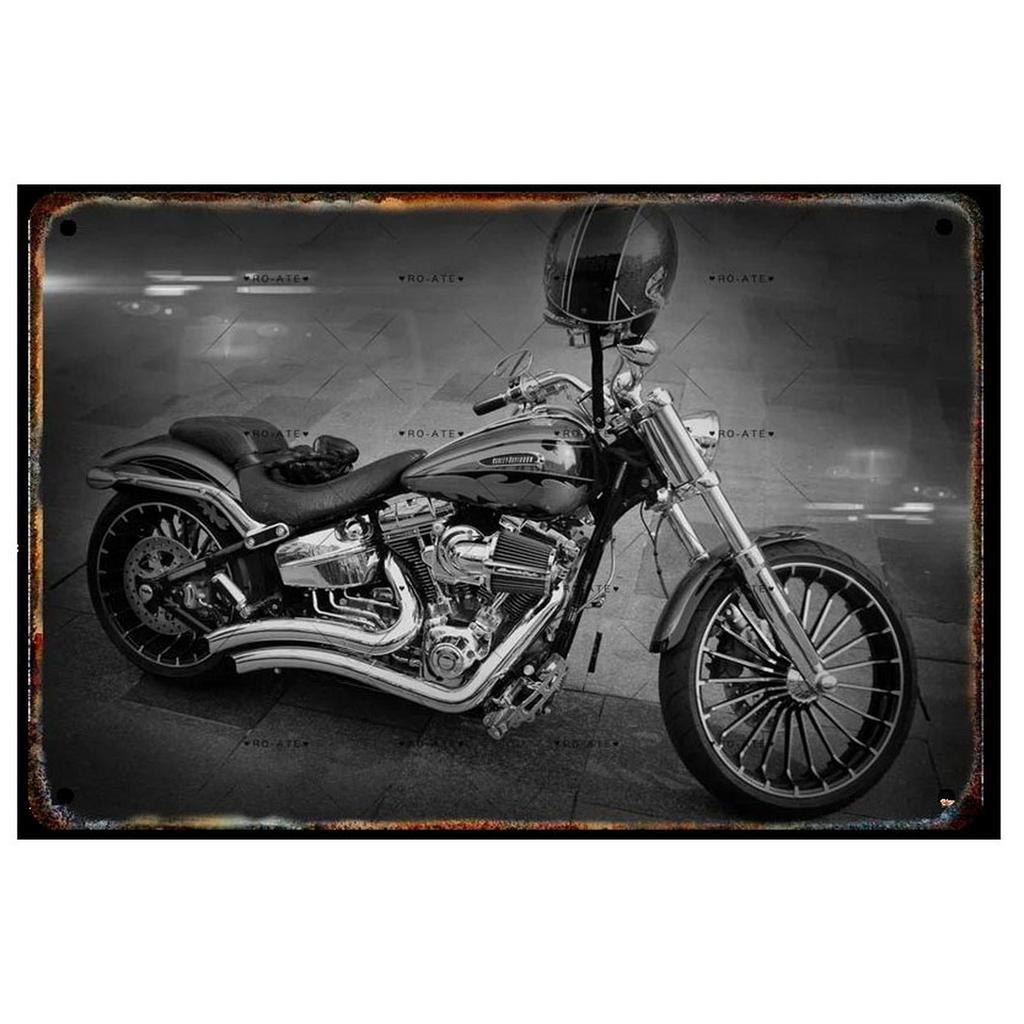 Plaque Metal Tin Signs Motorcycles Wall Decoration Vintage Art Posters Iron Painting for Man Cave Home Cafe Garage Club Bar