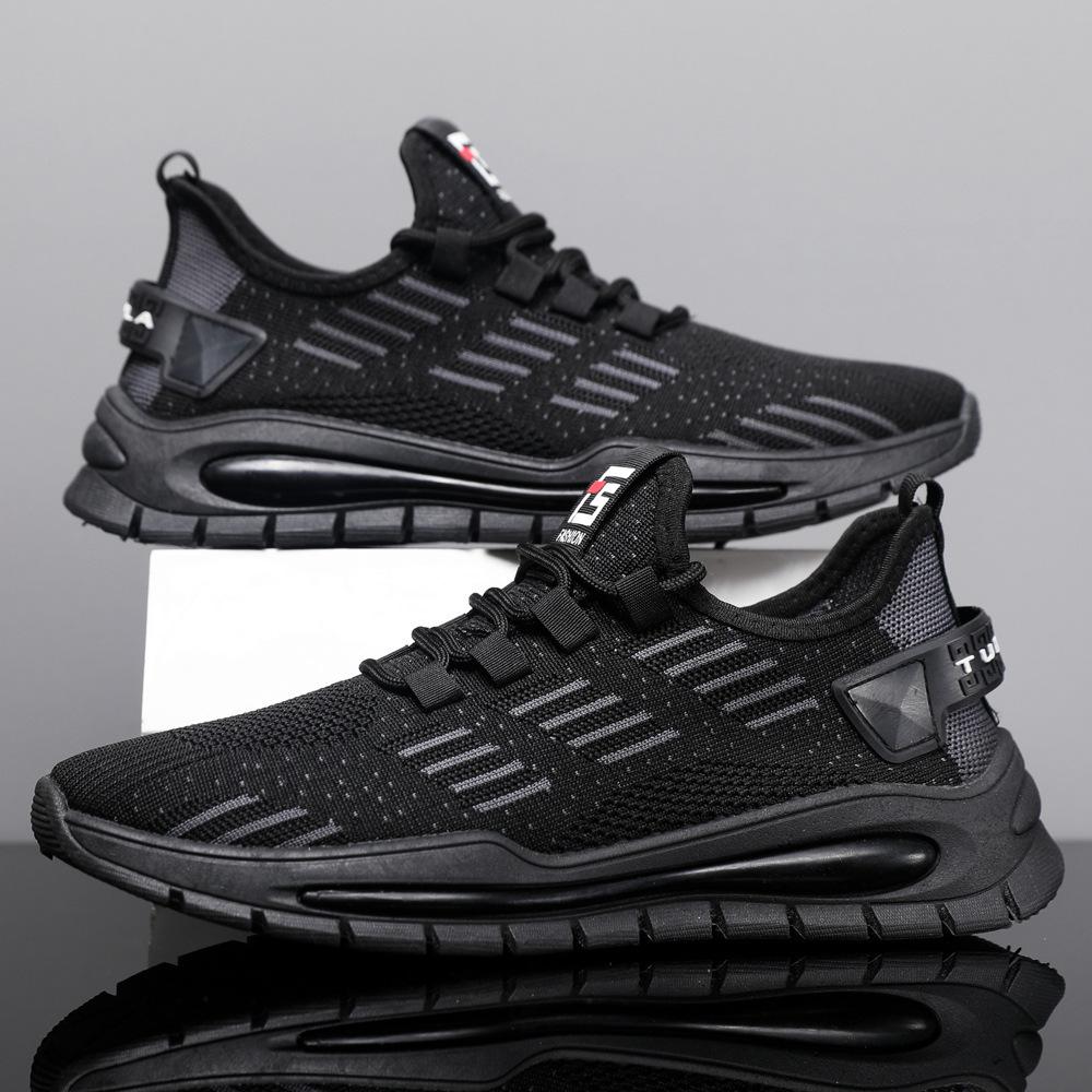 Breathable shoes summer fly-woven thin mesh breathable lightweight mesh shoes sports casual running soft-soled comfortable shoes