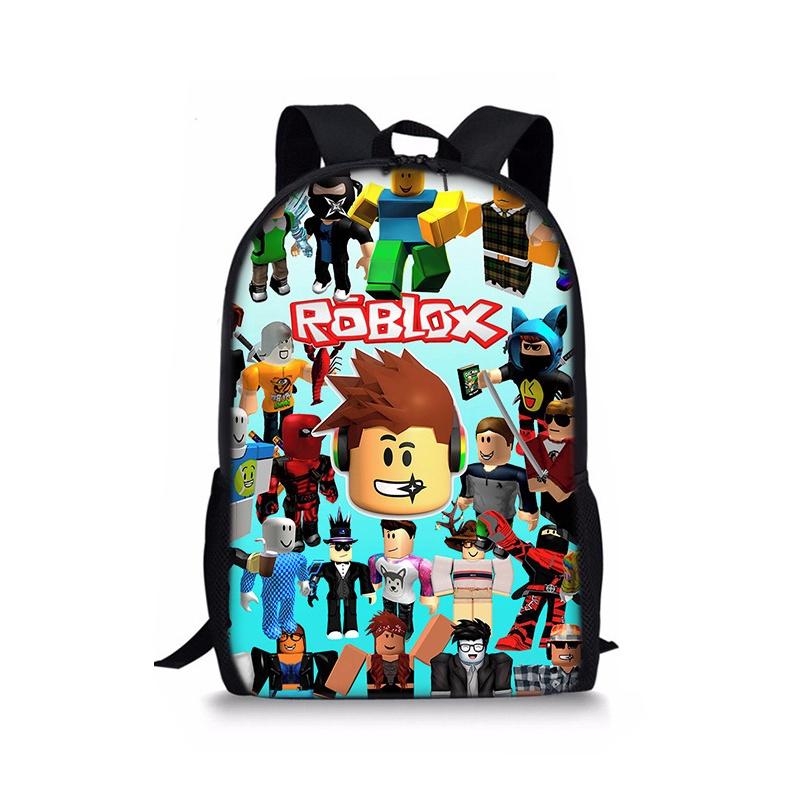 Plecak Roblox o dużej pojemności i z płynnie działającymi podwójnymi zamkami błyskawicznymi do szkoły i podróży