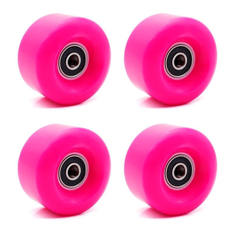 "Double-Row PU Roller Skates with Non-Flashing High-Elastic Wheels"