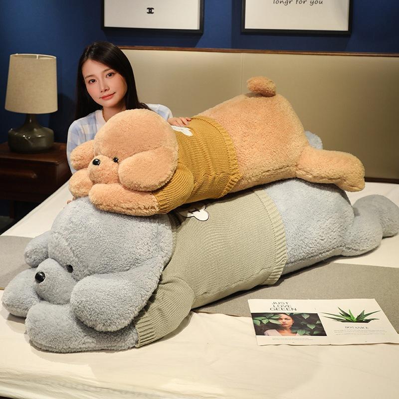 Large Clothed Dog Doll Plush Toy Teddy Dog Doll Children's Soothing Ragdoll Girl Birthday Gift