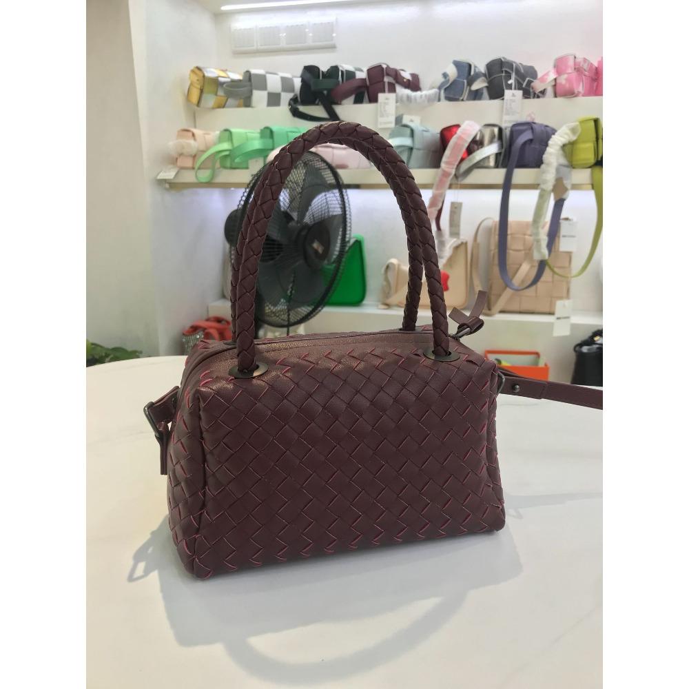 2025 Neue High-End Boston Kissen Tasche Rindsleder Gewebt Damen Tasche Vielseitige Einzelne Schulter Diagonale Cross Handtasche