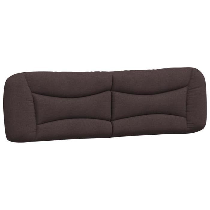 VidaXL Coussin de Tête de Lit, Oreiller de Lecture avec Fermeture à Glissière, Coussin de Lecture pour Lit Chambre, Marron 374603