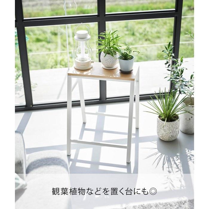 Yamazaki Stool H45 White W36 x D36.3 x H45cm Tower Stackable Chair - Assembled 1469