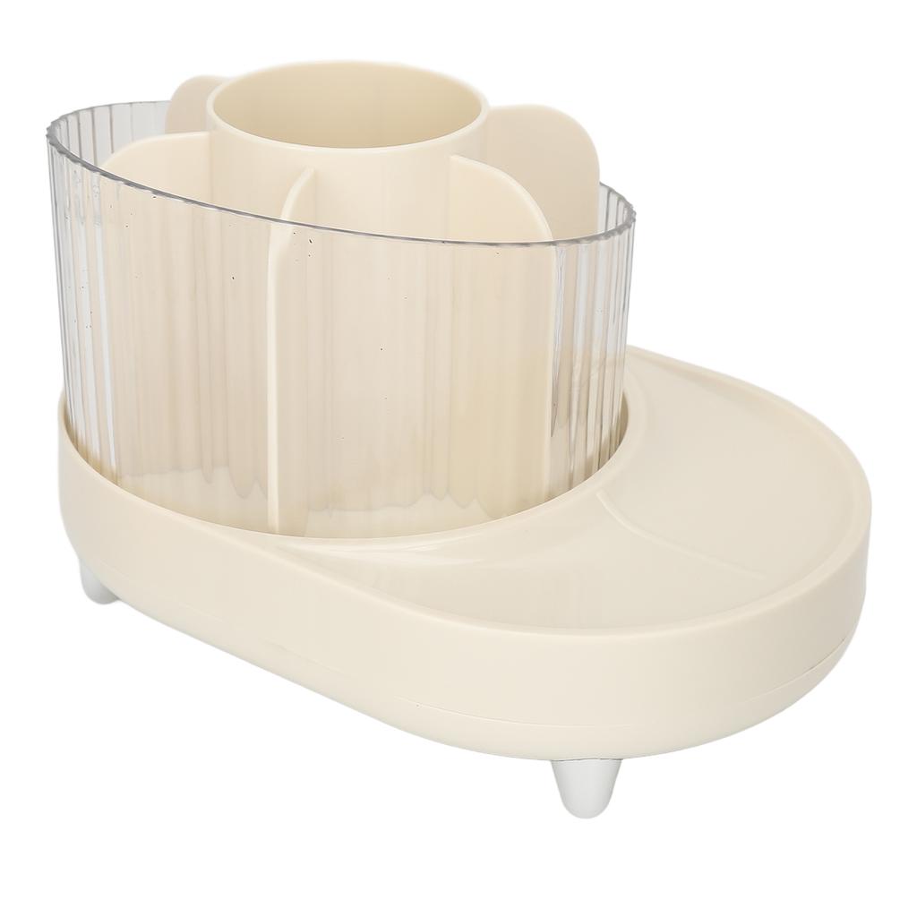 Makeup Brush Holder Case Multi Grids Rotating Cosmetic Brushes Storage Box for Pen Lipstick