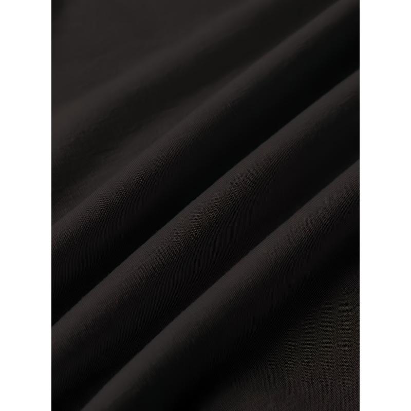 European Size Women's Plus Size Black Short-Sleeve Round Neck T-Shirt - Elegant Rose Flower Print Blouse, Spring Summer Fall Casual & Semi