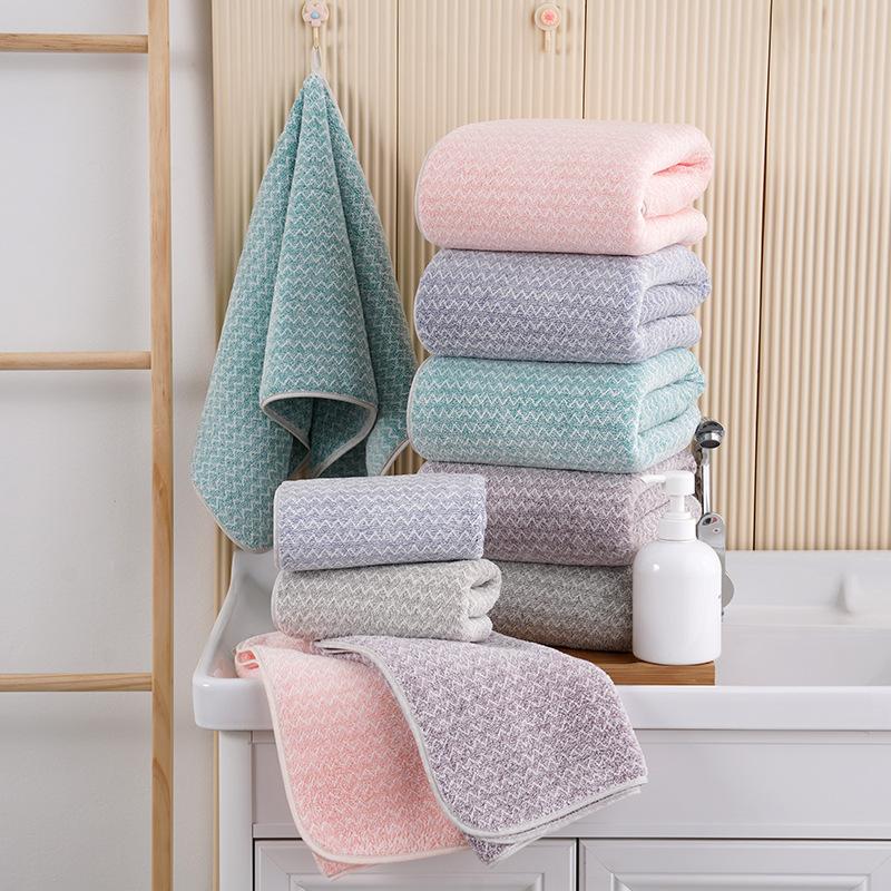 Coral Fleece Towel Bath Towel Two-piece Set for Household Use, Soft and Absorbent Quick Drying Face Towel, Shower Towel
