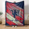 Manchester Personalized Name Blanket Gift Customizable Blanket Soft & Cozy Versatile for Bedding Office Living Room Sofa All-Season Use
