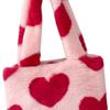 Autumn Winter Plush Tote Shopping Dating Bag Single Shoulder Handbag Underarm Cute Top