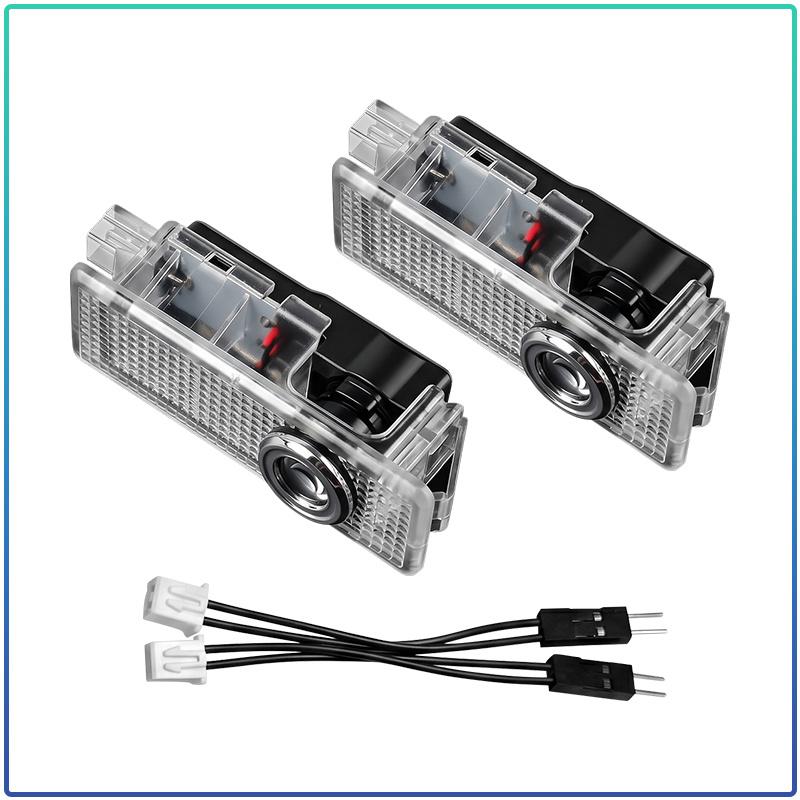 2 Peças de Luz Projetora de Sombra Fantasma para Porta de Carro LED Lâmpada de Logo de Boas-Vindas Automática Sem Fio Para Jaguar XF XE XJ F-Pace X-Type S-Type F-Type E-Pace I-PACE XK