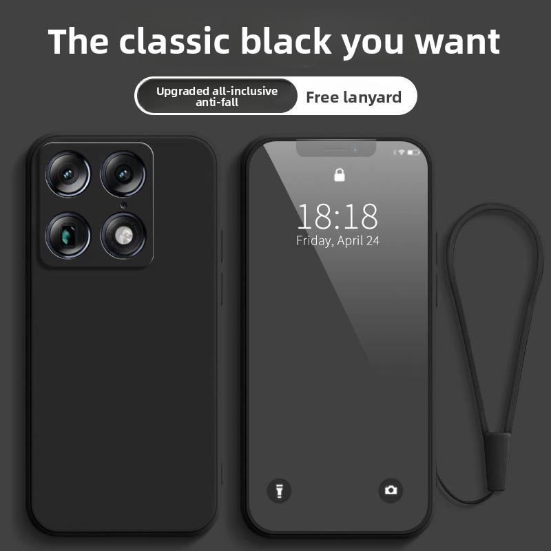 

Liquid Silicone Case for Moto Signature Edge 70 60 50 Fusion Plus Pro 50 Neo G77 G67 G86 Power G56 G66J/Y G85 Lanyard Back Cover Moto Edge 70 Ultra чёрный