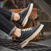 Men Low Top Ankle Boots 2025 Spring Wear-resistant Comfortable Thickness Casual Sneakers Male Loafers Outdoor No Slip Work Shoes