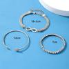 AITELEI Infinity Symbol Design Chain Bracelet Rhinestones Heart Open Cuff Alloy Metal Trendy Fashion Jewelry for Women/Men P37