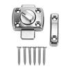 Door Rotating Bolt Latch 180 Degrees  Security Slide Lock Zinc Alloy Barn Door Latch for Cabinet Small Matte Screw