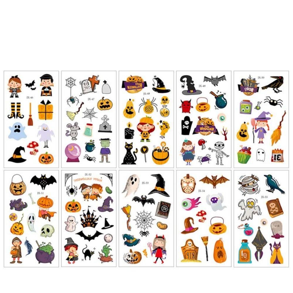 Halloween Tattoo Stickers Wound Scratches Stickers Scar Spider Design Bloody Wound Tattoos