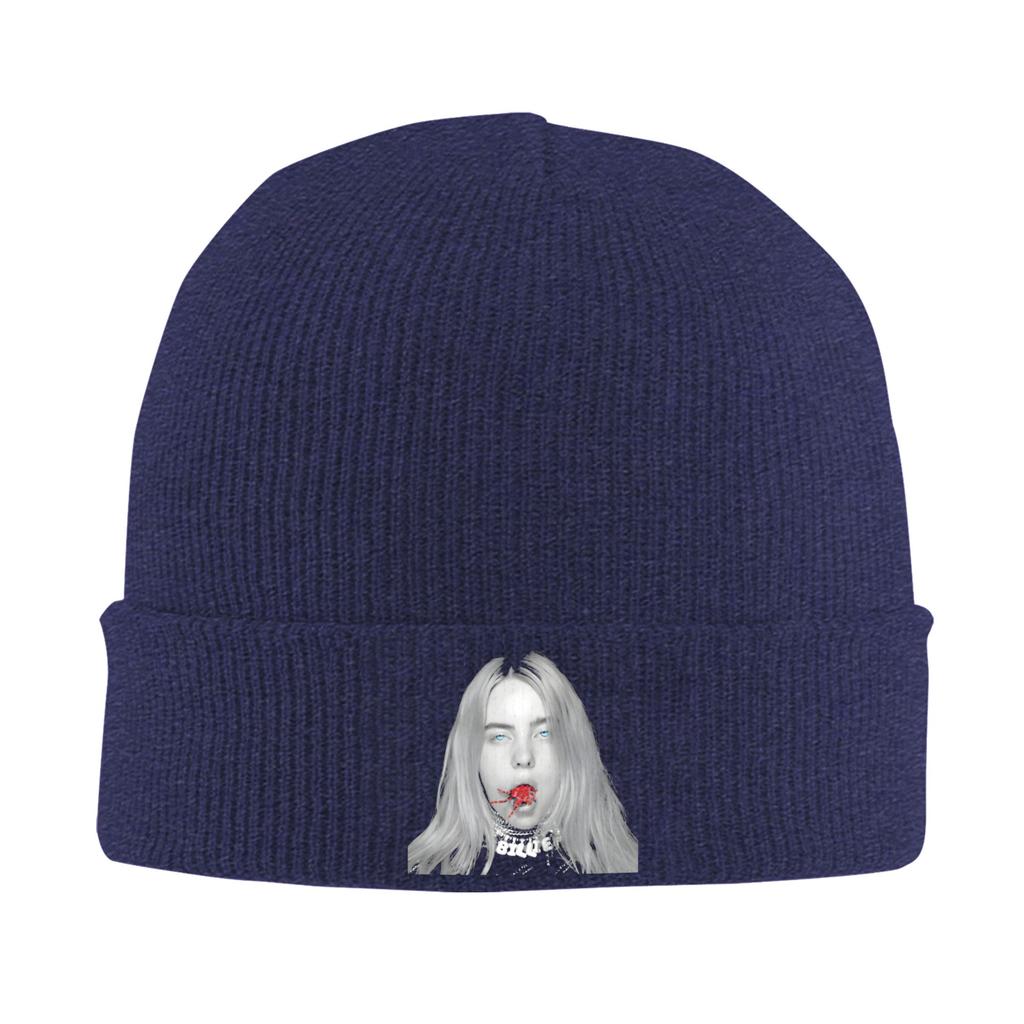 Billies Pop-Sänger Hüte Herbst Winter Mützen Mode Kappen Unisex Acryl Strickmütze
