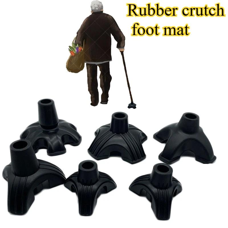 Cane Tips 6 Pillar Design Nonslip Rubber 19mm Crutch Tips with for Walking Stick Shooting Stick Crutch Tips Crutches Accessories