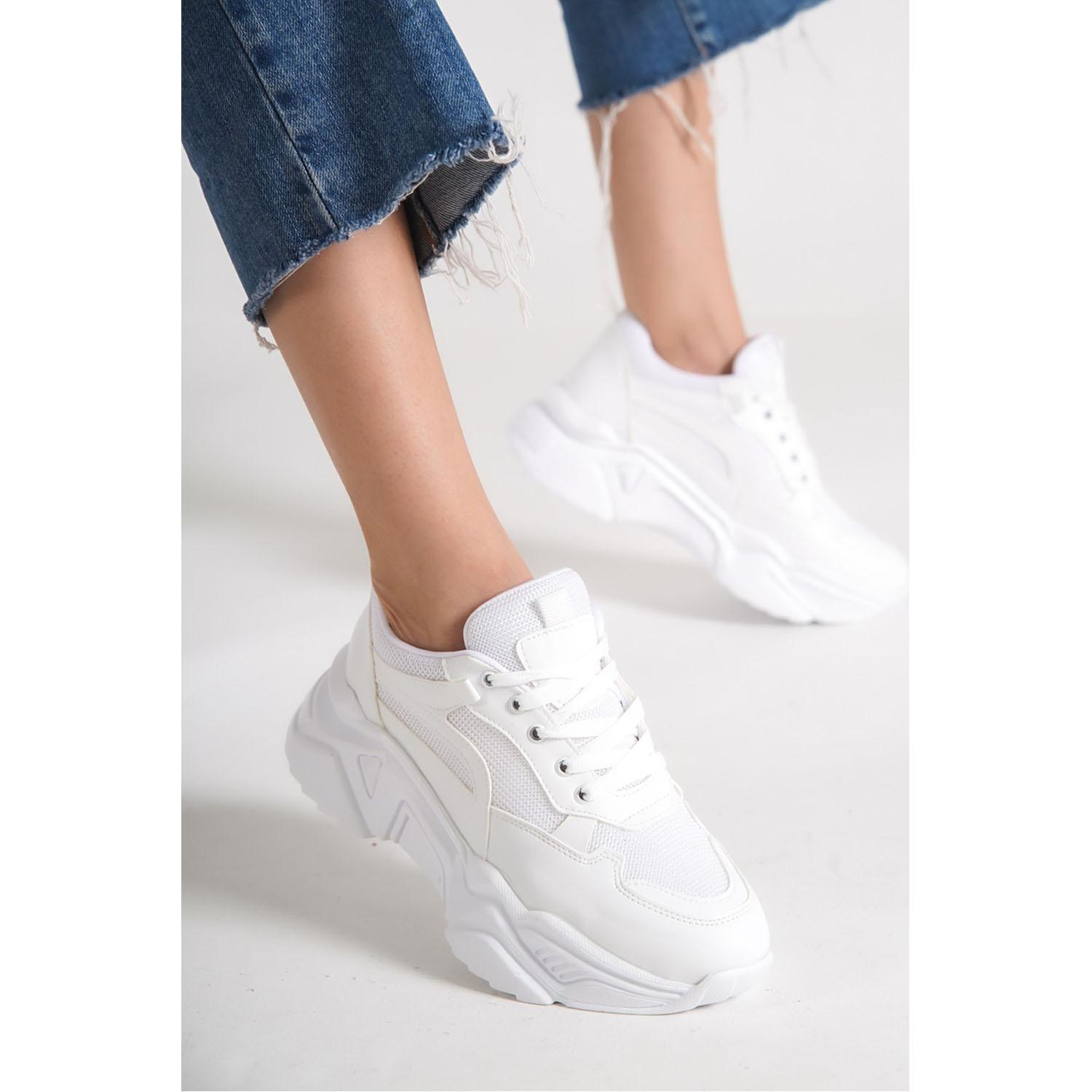 

Fashi White Sneakers Спортивная обувь на толстой подошве с сеткой