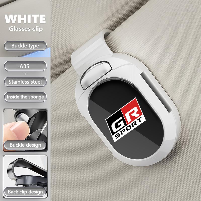 VCA2 Car-Mounted Eyeglass Holder Multi-Functional Sunshade Board Storage For Toyota Gazoo Racing TRD Corolla Yaris Chr Auris Rav4