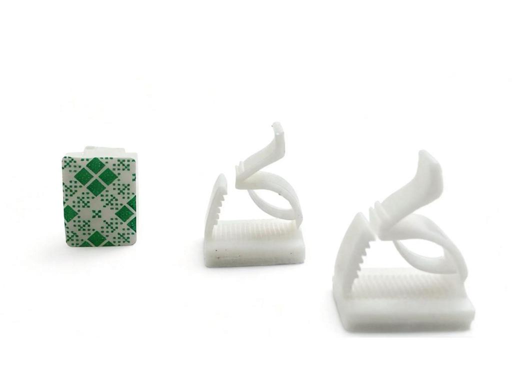 Self-Adhesive Cable Clips for Wall & Desktop - Multi-Specification Plastic Base for Cable Management